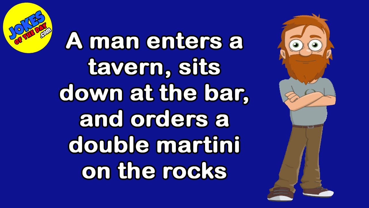 Funny Joke: Double Martini on the Rocks