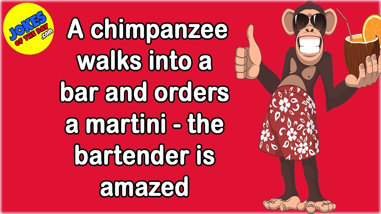 Funny Joke: A Chimpanzee Orders a Martini