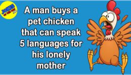 Funny Joke: A Chicken That Can Speak 5 Languages