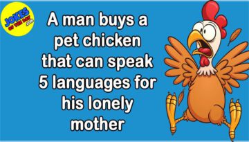 Funny Joke: A Chicken That Can Speak 5 Languages