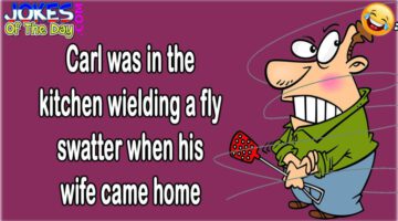 Funny Joke: Husband Swatting Flies