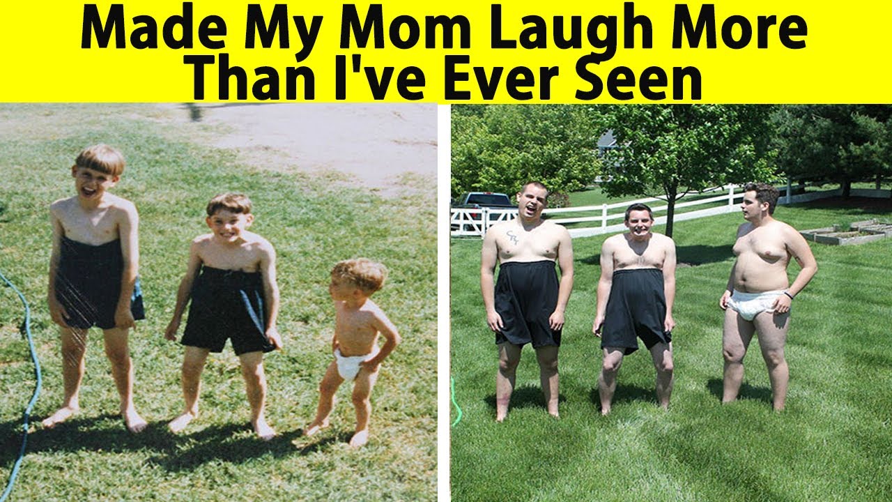 Siblings Who Hilariously Recreated Their Childhood Photos