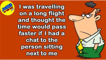 Funny Joke:  Making Conversation on a Long Flight