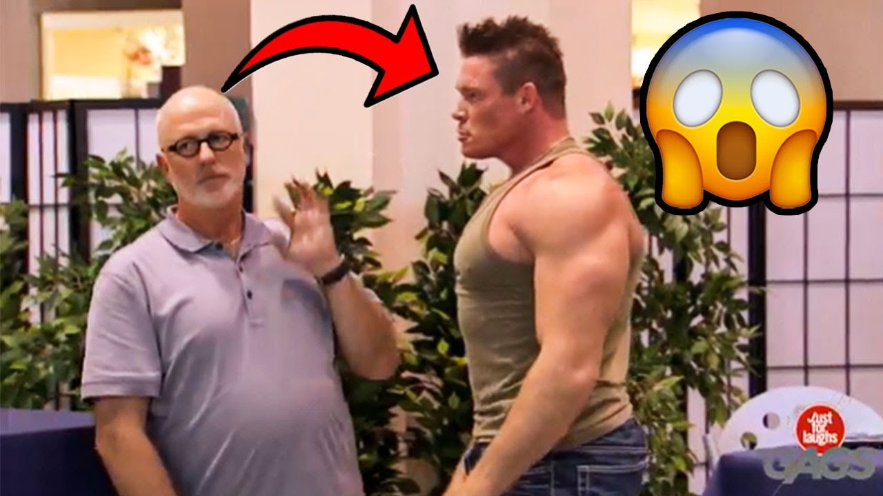 Grandpa Mocks Muscular Tough Guy