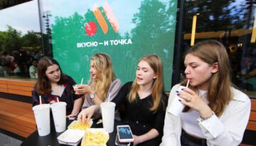 Russia Rebrands McDonald’s ‘Tasty and That’s It’