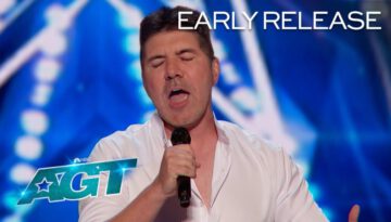 Simon Cowell Sings on Stage?!