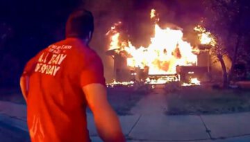 Pizza Man Saves Children from Burning House