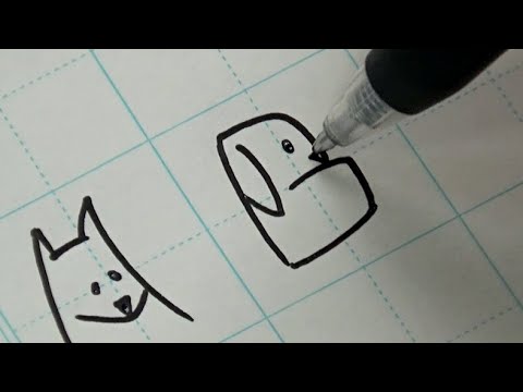 How to Write Dog Alphabet With Pen