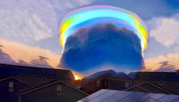 Incredible Rainbow Cloud Found in China