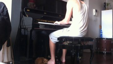 Adorable Puppy Loves Piano Music