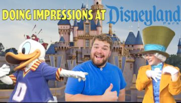 Doing Impressions to Characters at Disneyland