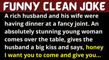 Funny Joke: Rich Husband and Wife at a Fancy Hotel