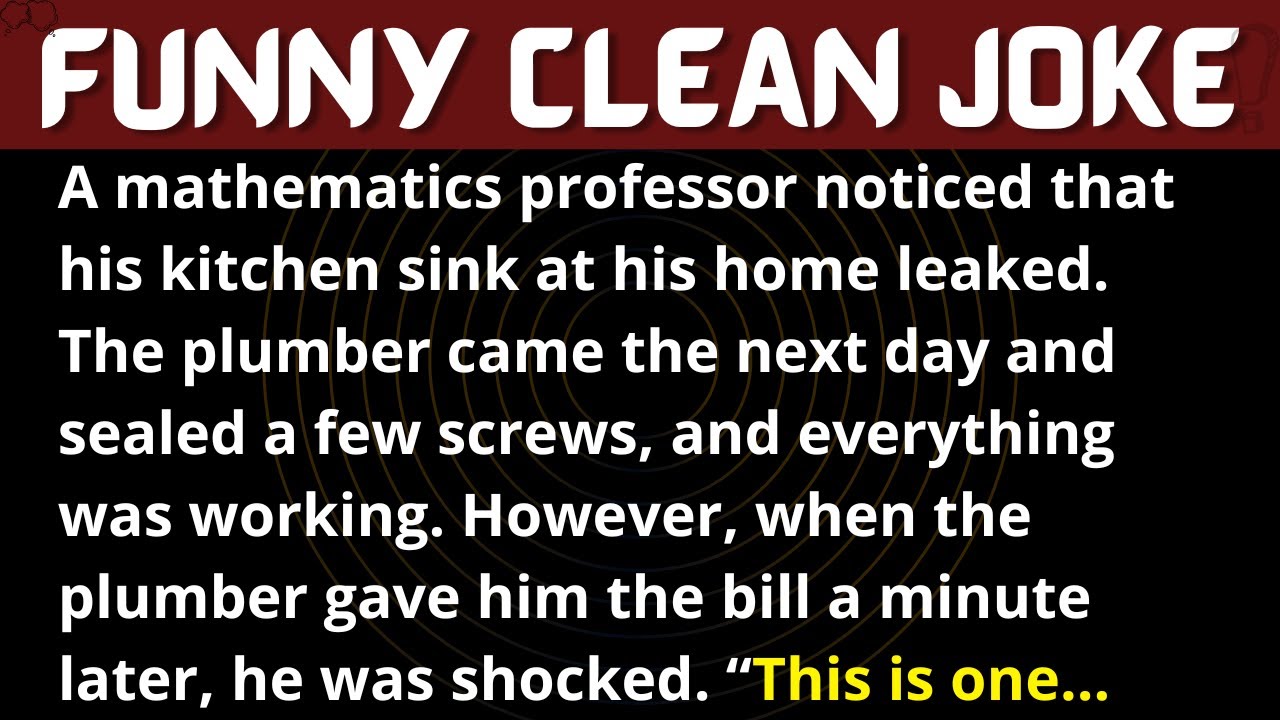 Funny Joke: The Professor and A Plumber