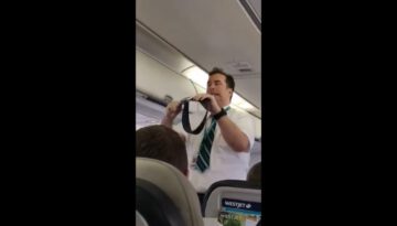Hilarious Westjet Flight Attendant Safety Demo