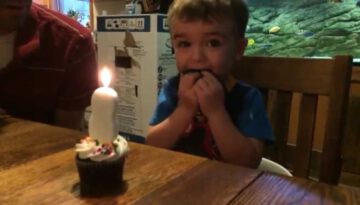 Kid Can’t Blow Out Candle