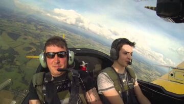 Acrobatic Pilot Takes His Friends for a Ride