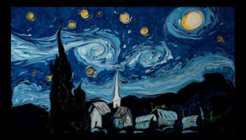 Artist Recreates Van Gogh Paintings On Water