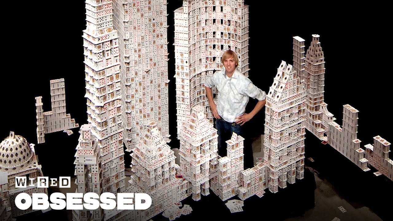 How This Guy Stacks Playing Cards Impossibly High