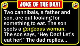 Funny Joke: Cannibal Meal