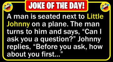 Funny Joke: Little Johnny on a Plane
