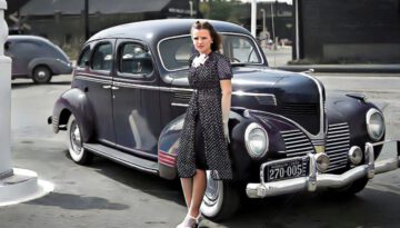 1940s America – Life at the Gas Station [COLORIZED]