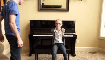 Talented Brother and Sister Perform Dueling Piano Medley