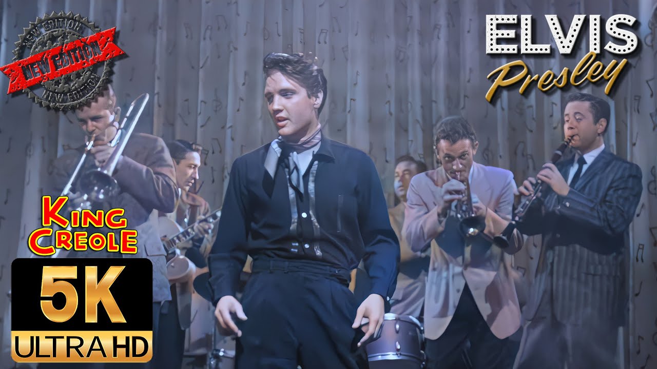 Elvis Presley 5K AI Colorized – Dixieland Rock 1958