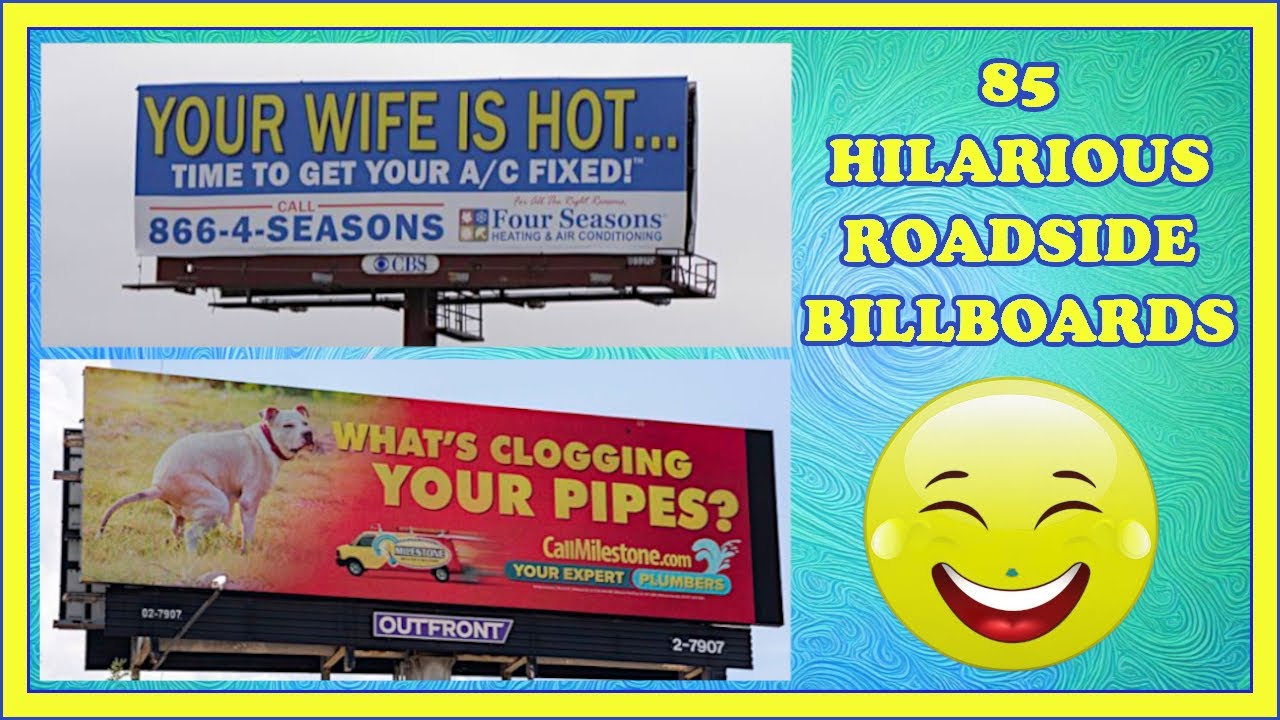 85 Hilarious Roadside Billboards That Will Crack You Up!