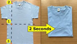 Learn How to Fold a Shirt in 2 Seconds