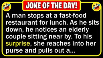 Funny Joke: Elderly Couple at a Restaurant