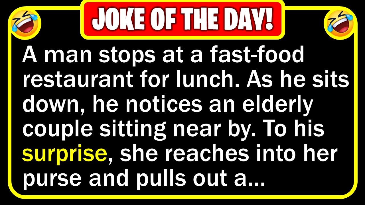 Funny Joke: Elderly Couple at a Restaurant