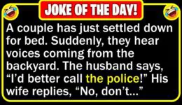 Funny Joke: Elderly Couple Got Burglarized
