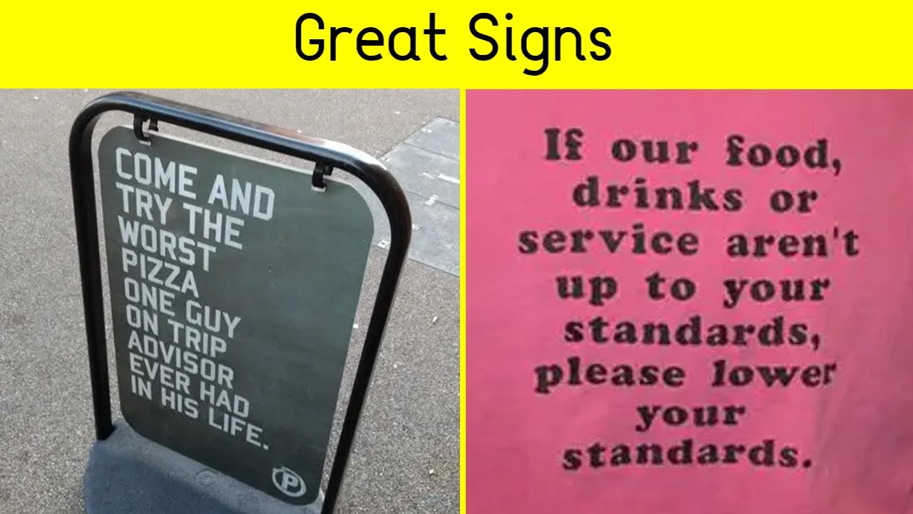 Hilarious Signs Guaranteed to Leave You in Stitches!