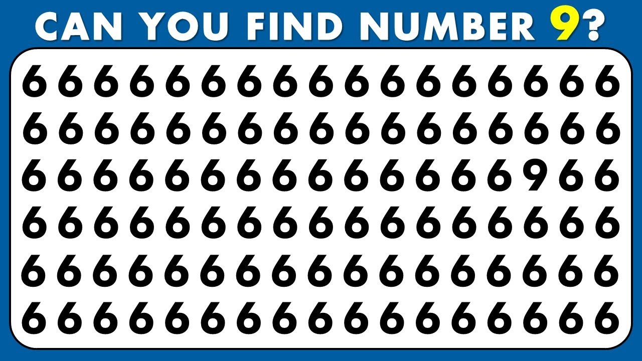 Puzzle Quiz: How Good Are Your Eyes? Can You Find the Odd Numbers?