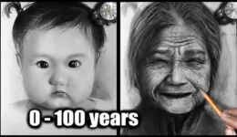 Drawing a Girl From 0 to 100 Years-Old