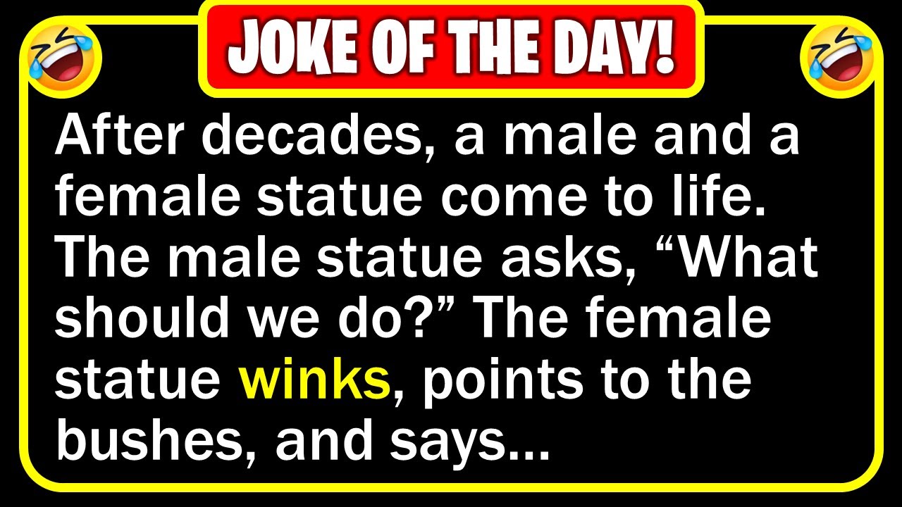 Funny Joke: Living Statues