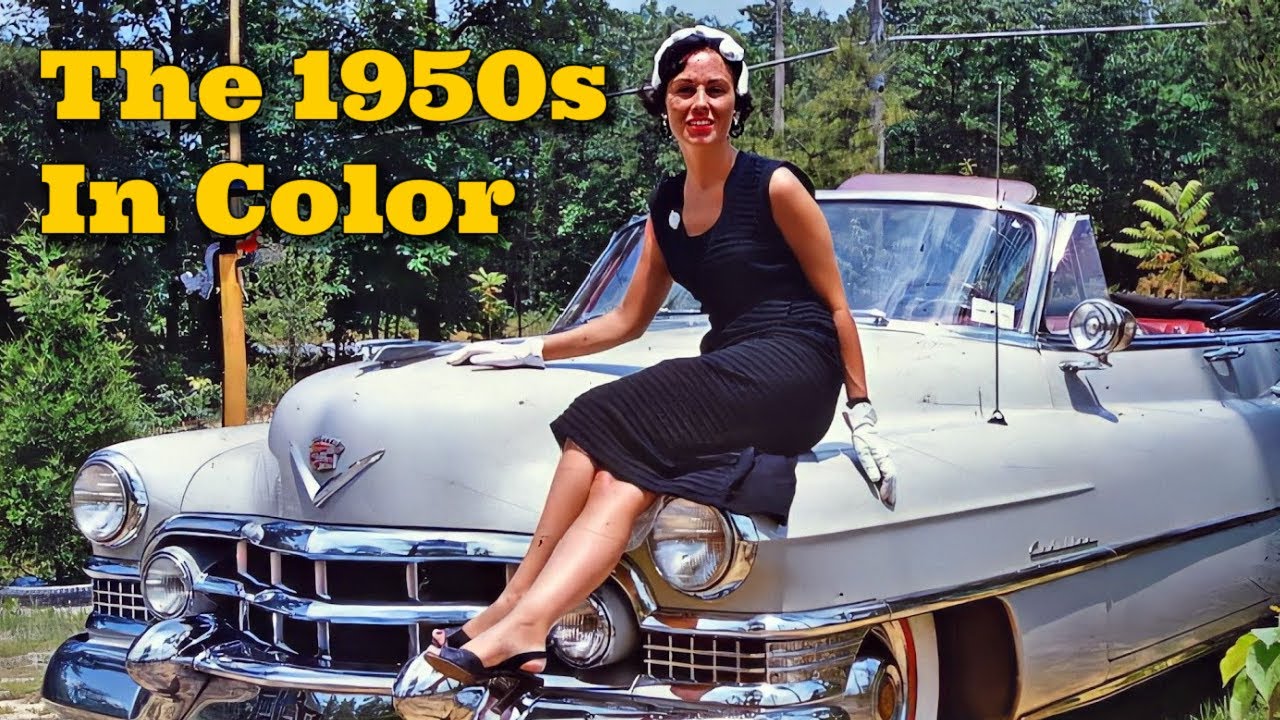 1950s America – Classic Cars, People, and Cities in COLOR