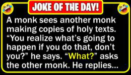 Funny Joke: New Monk