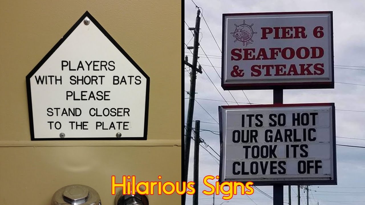 Hilarious Signs To Leave You Laughing All Day Long