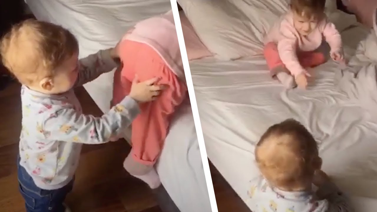 Mom Has to Stop Herself From Laughing as She Films Toddlers on a Mission