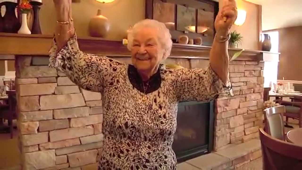 Senior Home Happy Dance