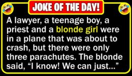 Funny Joke: Blonde Parachute