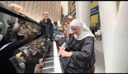 Nun Disrupts Boogie Woogie To Play Angelic Piano