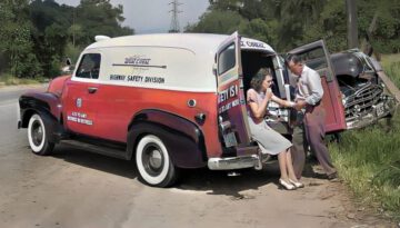 Vintage Work Vehicles on the Job (1930s-1950s)