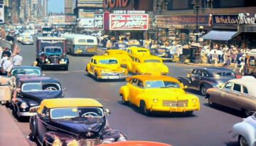 A Day in New York 1940s in Color