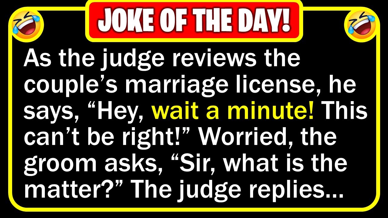 Funny Joke: Marriage License