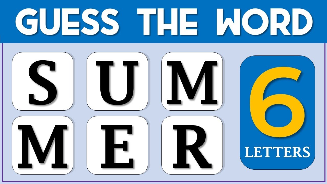 Scrambled Word Game – Can You Guess The WORD From Scrambled Letters?