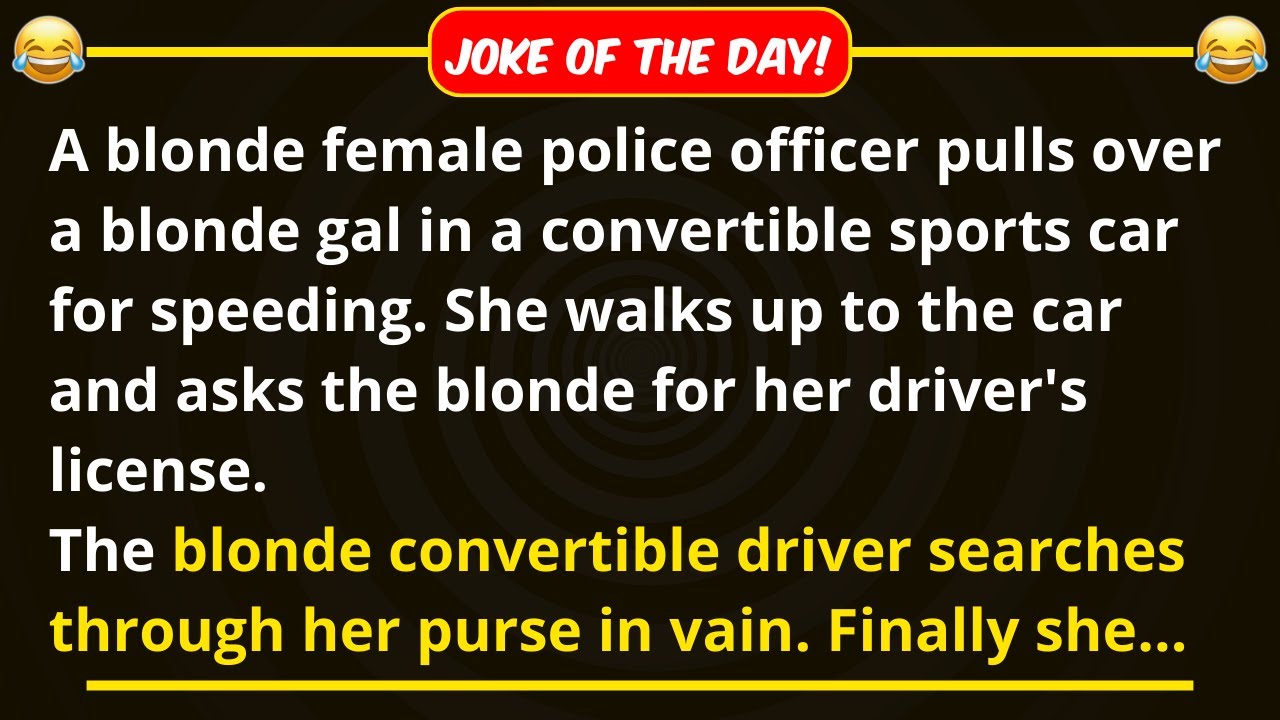 Funny Joke: A Blonde Pulls Over a Blonde