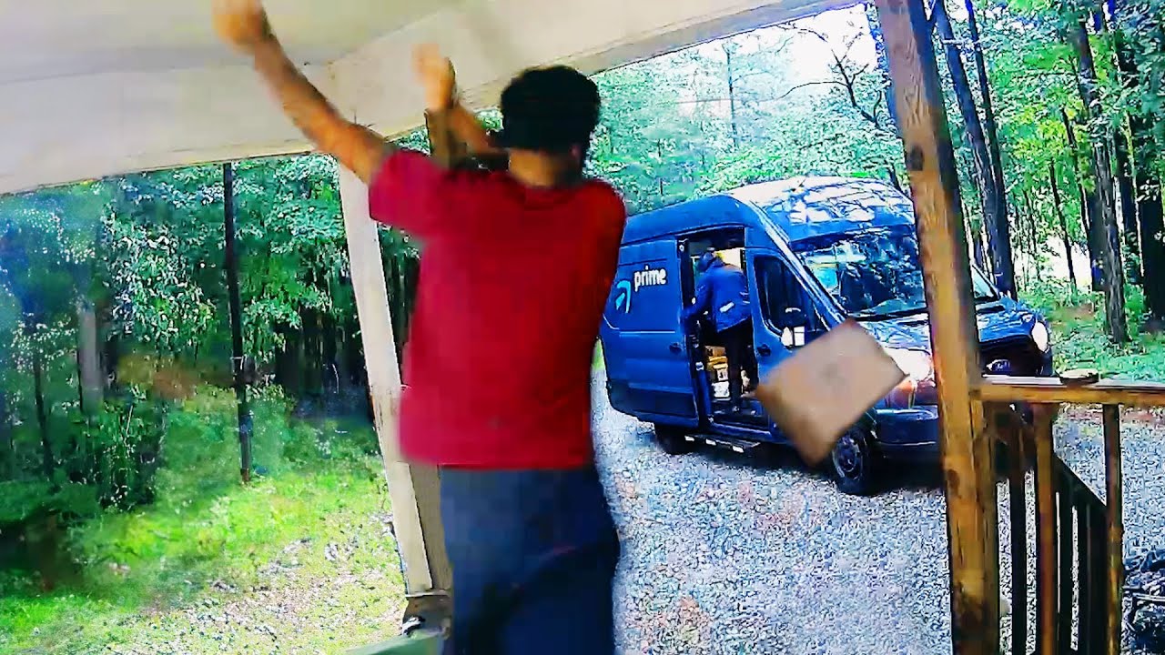 Angry Customer Throws Package at Delivery Driver