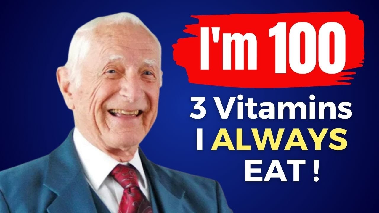 I EAT Top 3 Vitamins to CONQUER AGING! 100 YO Harvard Doctor John Scharffenberg